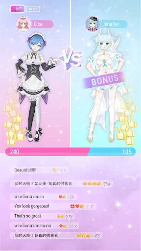 Gameplay screenshot 3 from Magic Fashion: Doll Dressup - Simulation game